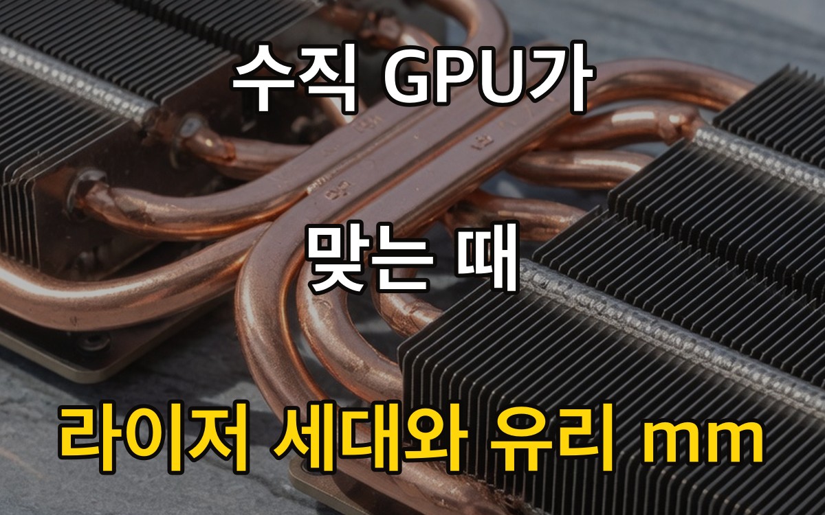 수직 GPU가 맞는 때 | 라이저 세대와 유리 mm